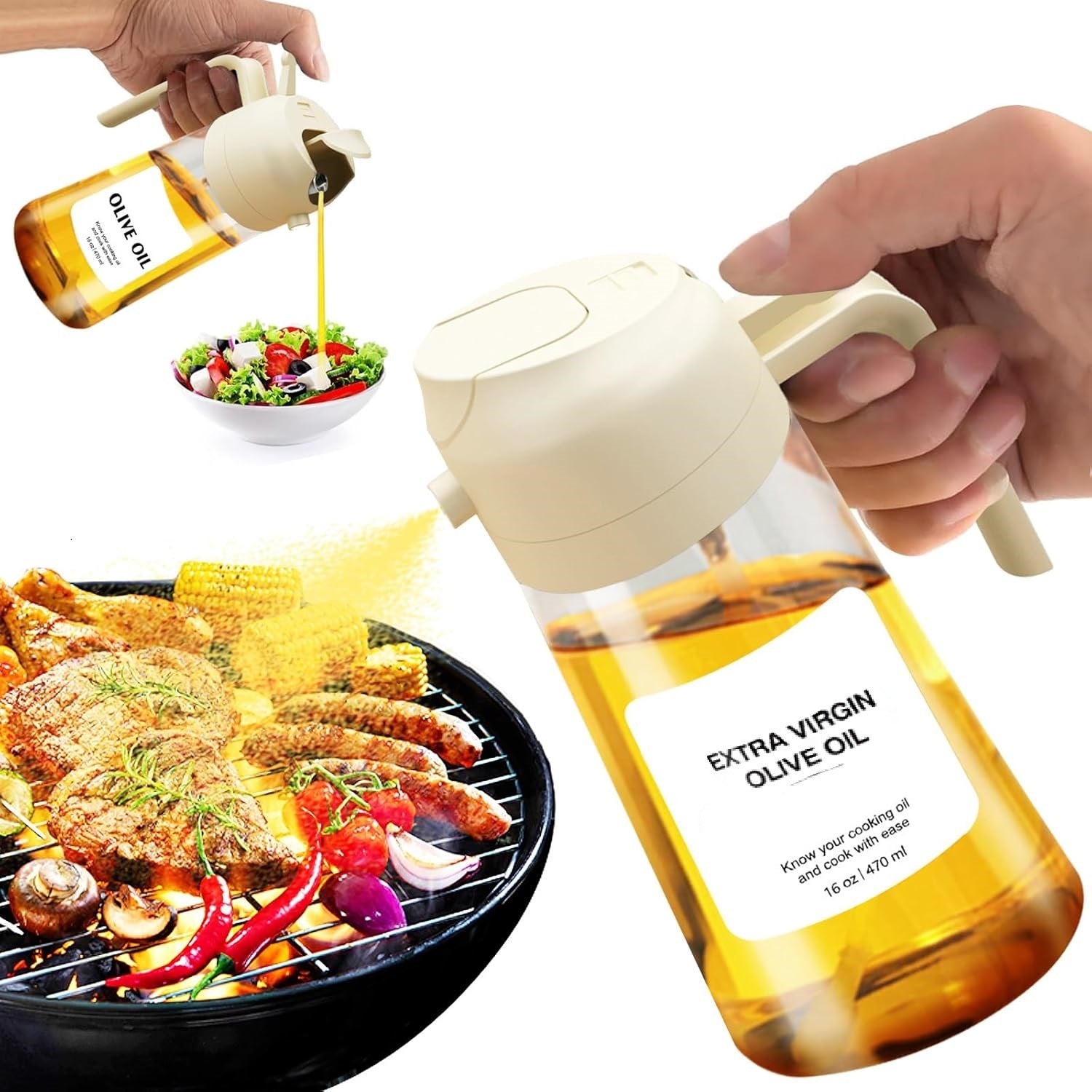 Oil Pot Kitchen Household Oil Spray Bottle
